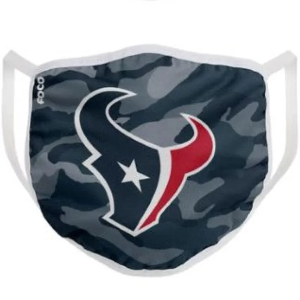New 2 Pack Of NFL Texans Face Covering